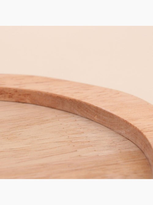 Plateau organique en bois 27x19cm - Kiabi