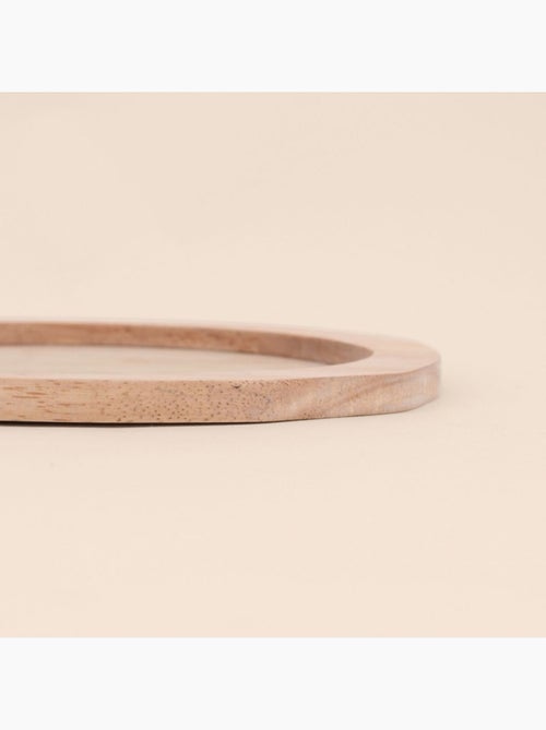 Plateau organique en bois 27x19cm - Kiabi