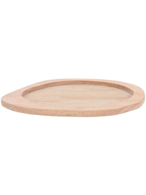 Plateau organique en bois 27x19cm - Kiabi