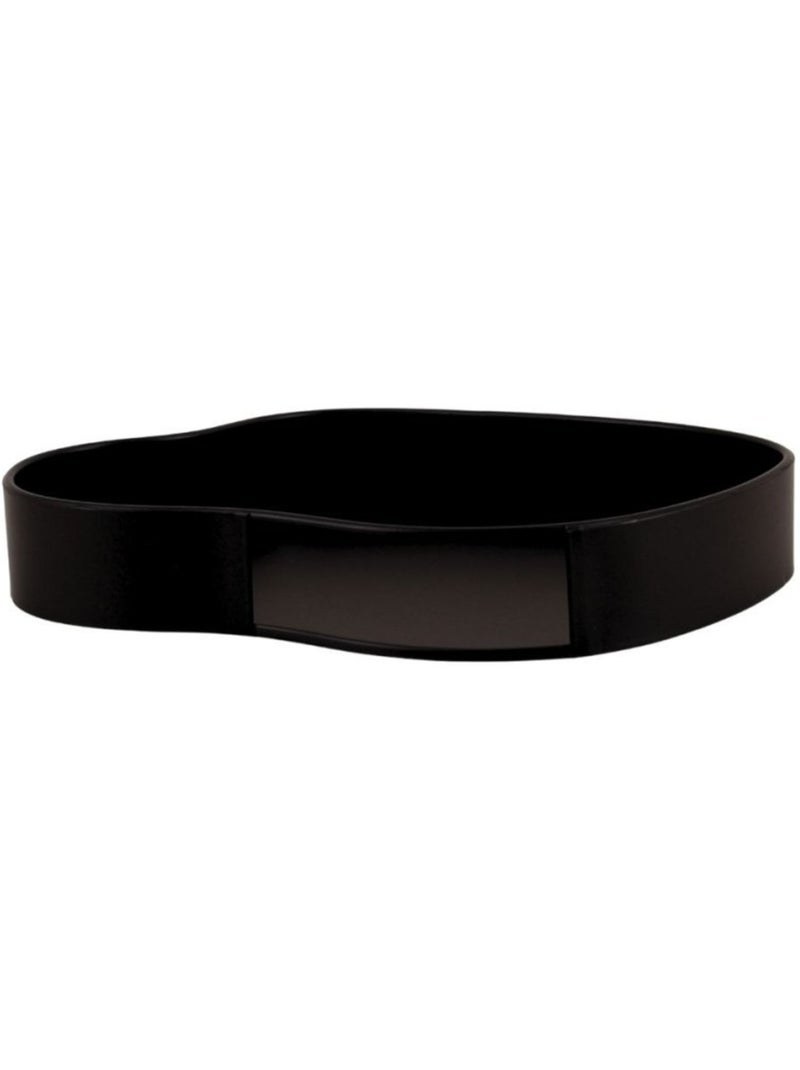 Plateau organique en métal 27cm Noir - Kiabi