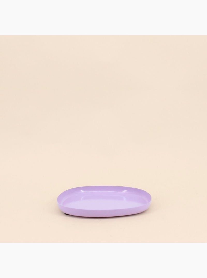 Plateau organique en métal violet 12cm Violet - Kiabi