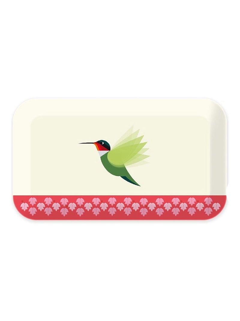 Plateau petit modèle long Colibri en bambou Beige - Kiabi