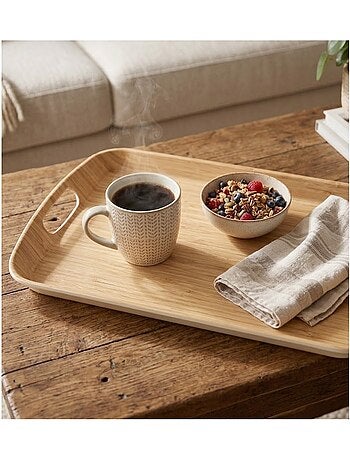 Plateau rectangulaire en fibre de bambou