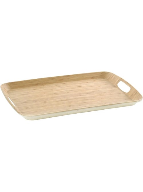 Plateau rectangulaire en fibre de bambou - Kiabi