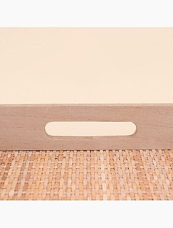 Plateau rectangulaire en rotin 30x40cm