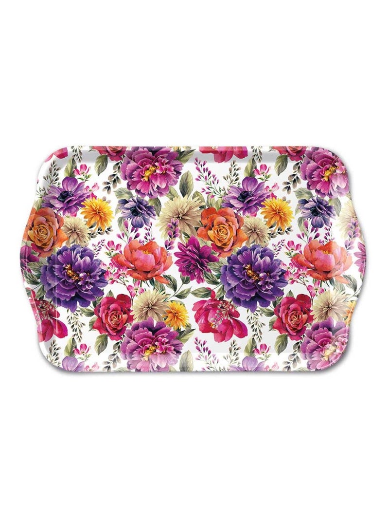 Plateau rectangulaire motif floraison éclatante Blanc - Kiabi