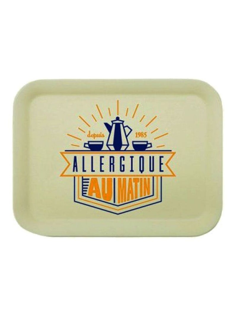 Plateau rétro en bambou - Allergique au Matin Beige - Kiabi