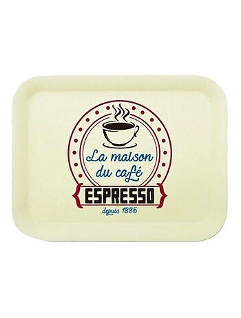 Plateau rétro en bambou - Espresso