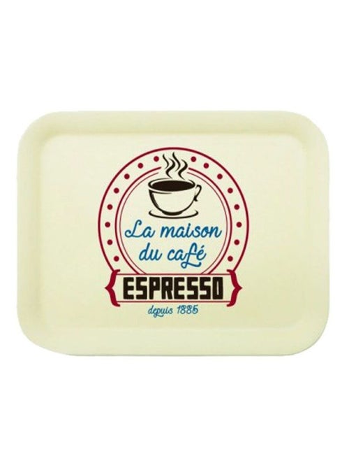 Plateau rétro en bambou - Espresso - Kiabi