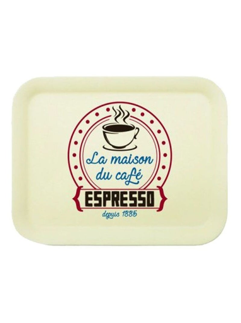 Plateau rétro en bambou - Espresso Beige - Kiabi