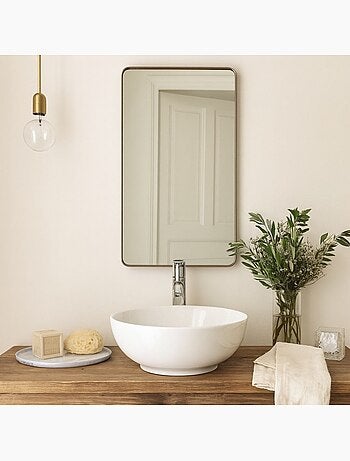 Plateau rond effet marbre 33cm