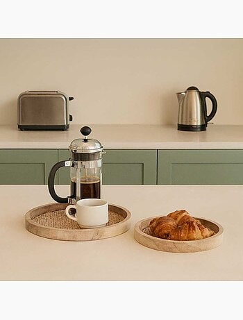 Plateau rond en cannage 24cm
