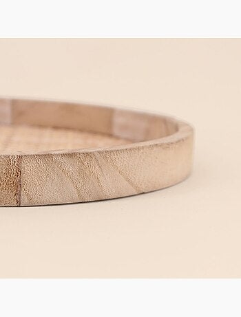 Plateau rond en cannage 28cm