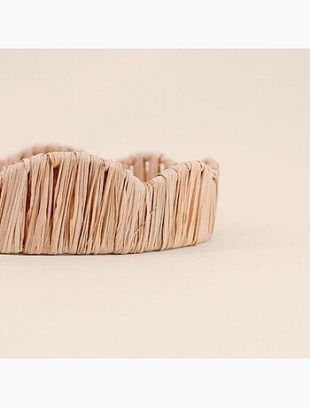 Plateau rond en rotin 25cm