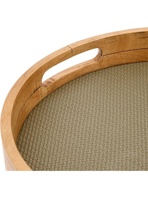 Plateau rond pu bonie kaki x2 - Kiabi