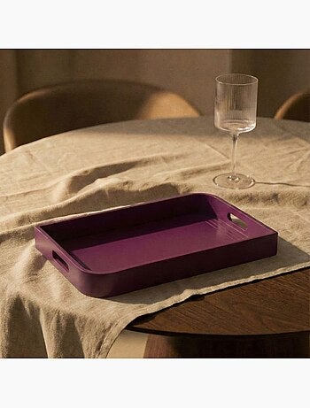 Plateau rose en bois 30x40cm