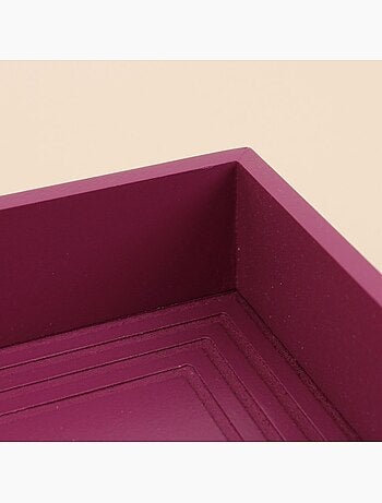 Plateau rose en bois 30x40cm