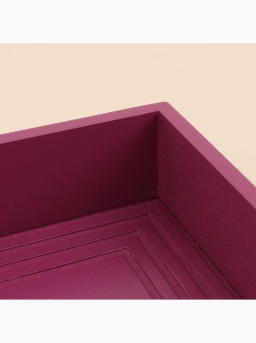 Plateau rose en bois 30x40cm - Kiabi