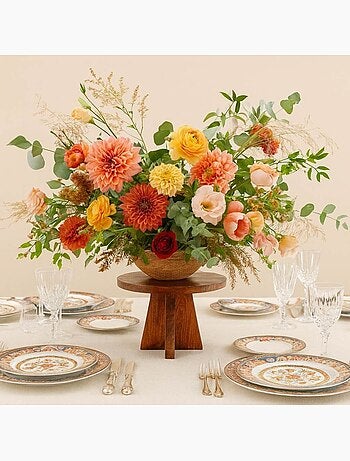 Plateau sur pied en bois 30cm