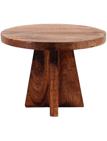 Plateau sur pied en bois 30cm