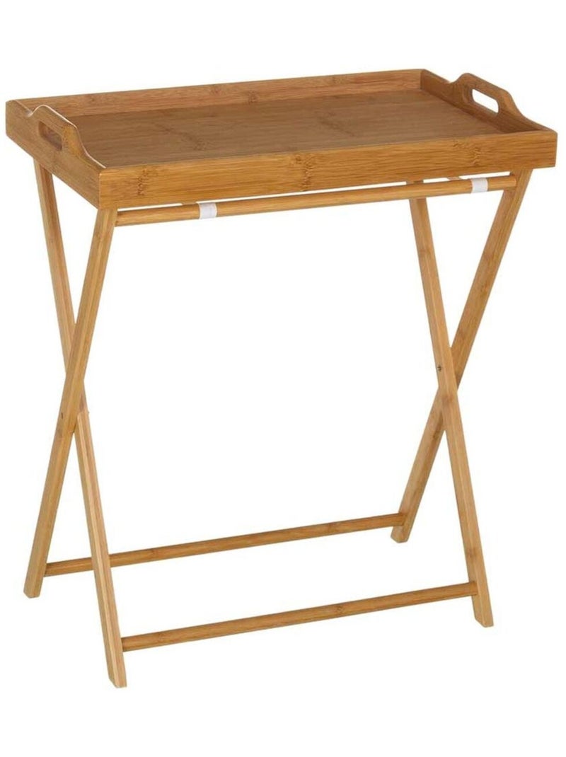 Plateau sur pieds en bois Marron - Kiabi