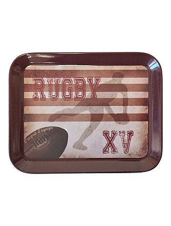 Plateau vide poche Mélamine Rugby