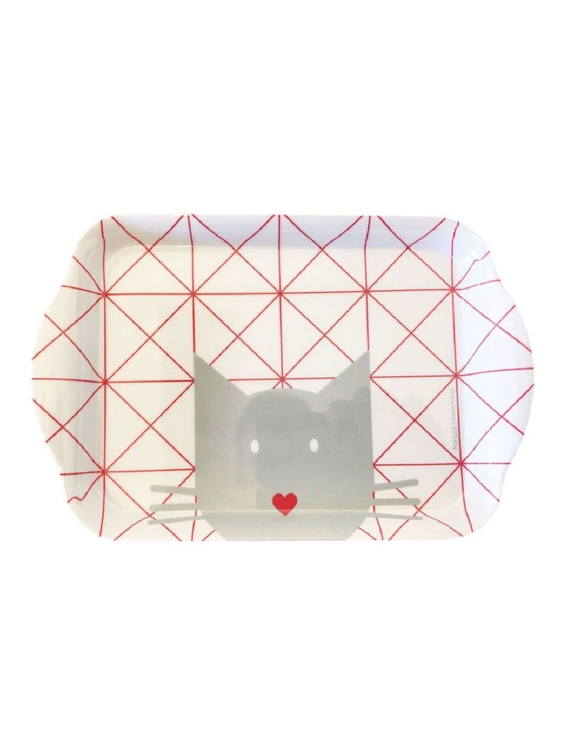 Plateau vide poche rectangulaire Chat Blanc - Kiabi