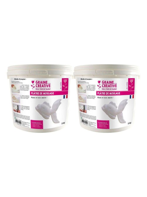 Plâtre de moulage 10 kg - Graine Créative - Kiabi