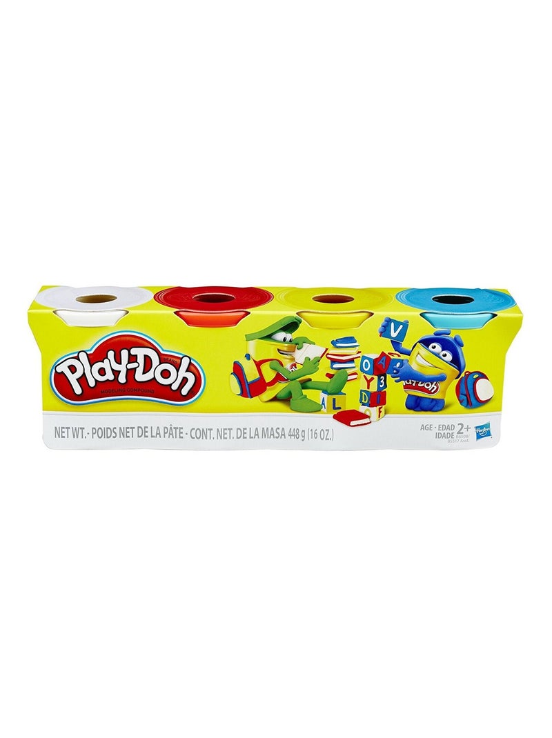 Play Doh 4 paquets de couleurs de base pour la pâte à modeler N/A - Kiabi