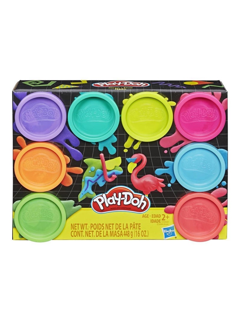Play-Doh ARC EN CIEL 8 PACK FLUO Vert - Kiabi