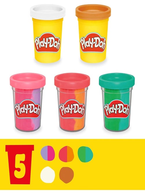 Play-Doh Coffret Mes Glaces Arc-en-Ciel avec pâte à modeler - Kiabi