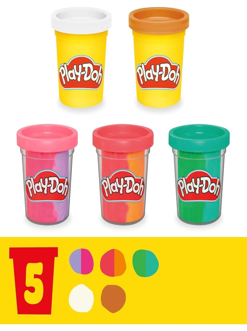 Play-Doh Coffret Mes Glaces Arc-en-Ciel avec pâte à modeler N/A - Kiabi