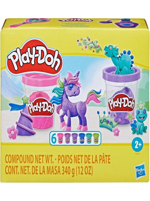 Play-Doh, Pack de 6 pâte paillette à modeler - Kiabi