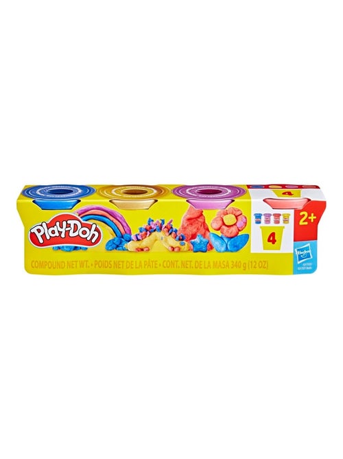 Play-Doh, Play-Doh, Pack de 4 pots de pâte à modeler - Reflets métalliques - Kiabi
