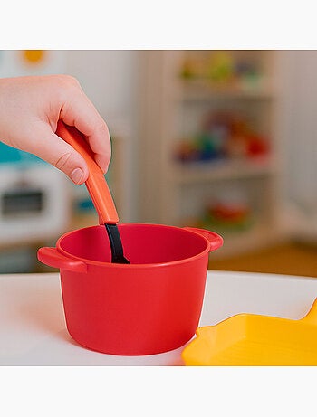 Play ensemble de cuisine pour enfants de 13 pièces avec casseroles, poêle, passoire et ustensiles