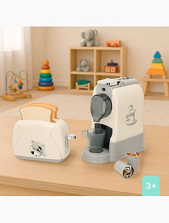 Play ensemble grille-pain et cafetière jouets avec son et lumière
