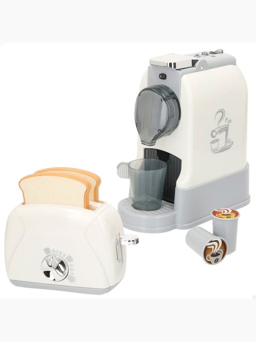 Play ensemble grille-pain et cafetière jouets avec son et lumière - Kiabi Play ensemble grille-pain et cafetière jouets avec son et lumière - Kiabi
