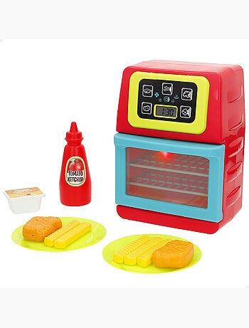 Play friteuse à air électrique jouet avec 14 pièces, lumières et sons