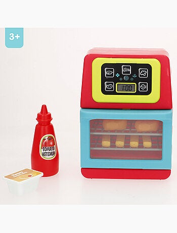 Play friteuse à air électrique jouet avec 14 pièces, lumières et sons
