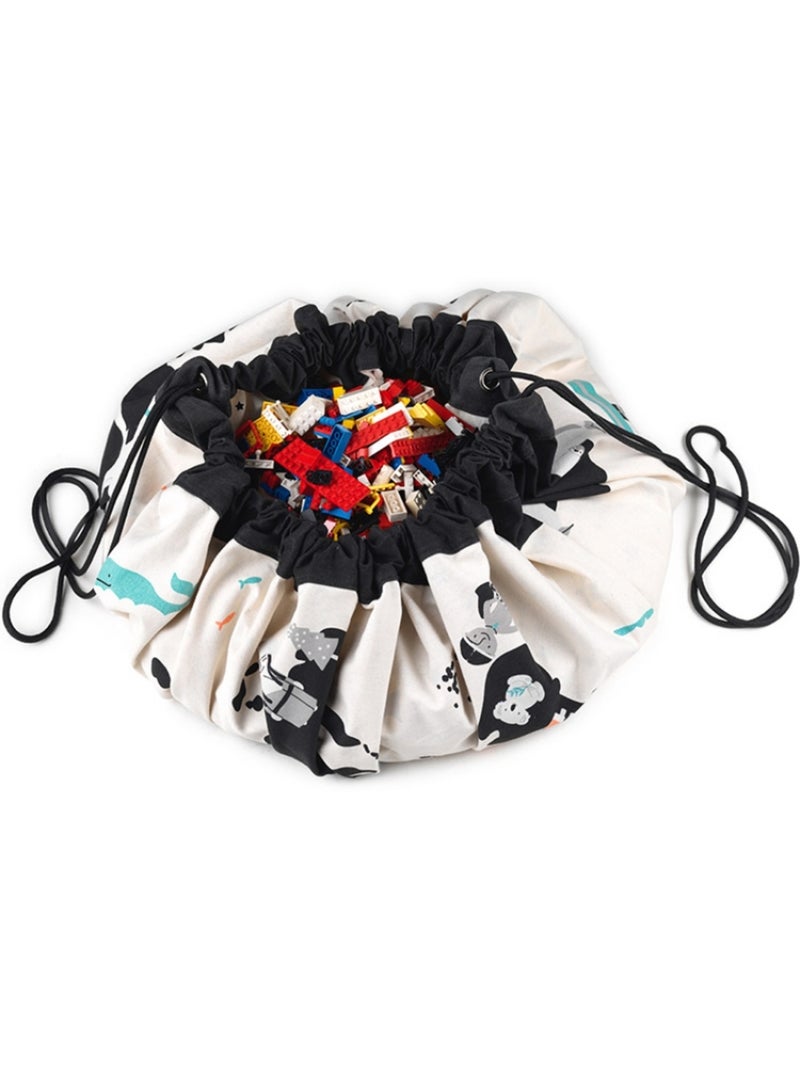 Play&Go - Sac à jouets 2 en 1 réversible Noomad Original Blanc - Kiabi