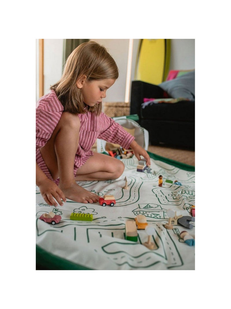 Play&Go - Sac de rangement et tapis de jeu 2 en 1 Soo Vert - Kiabi