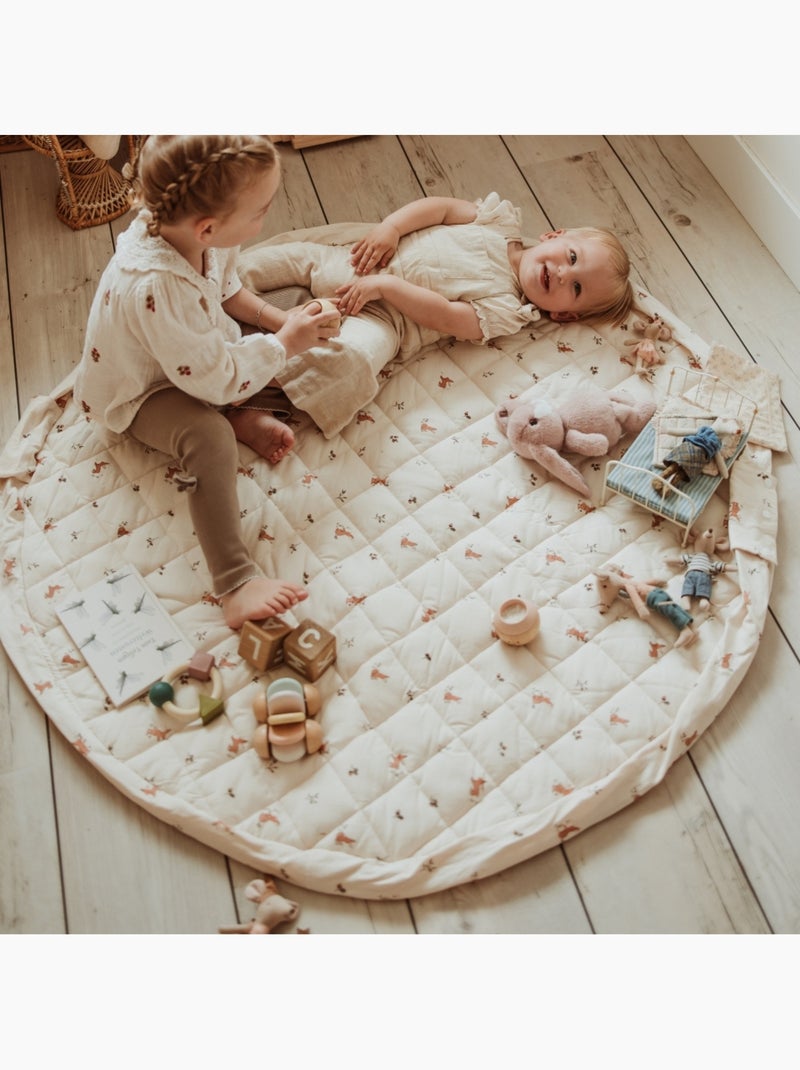 Play&Go - Tapis de jeu 2 en 1 Noomad Organic Soft Ecru - Kiabi
