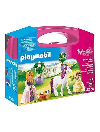 Playmobil 70107 Princess : Valisette Princesses avec licorne - Kiabi