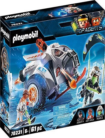 Playmobil 70231 Top Agents : Véhicule des neiges de la Spy Team