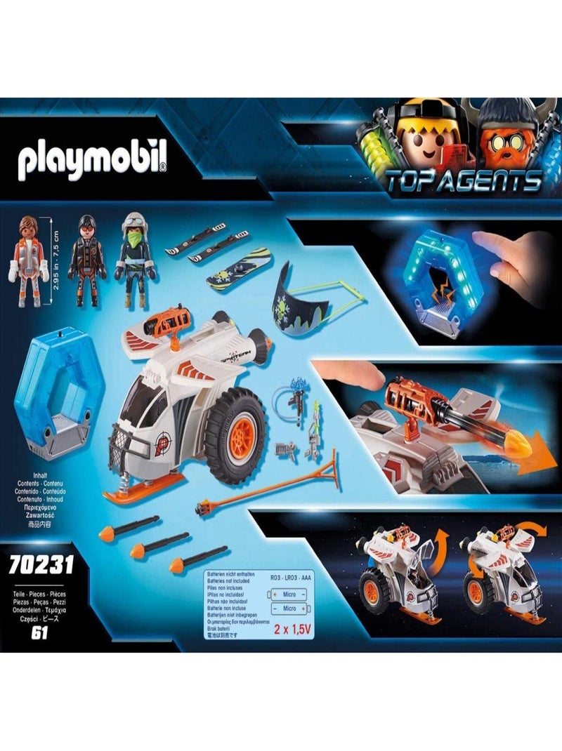 Playmobil 70231 Top Agents : Véhicule des neiges de la Spy Team N/A - Kiabi