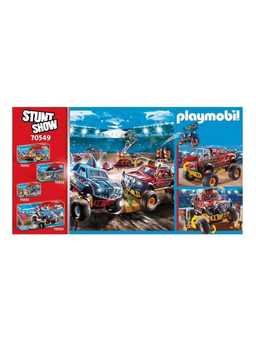 Playmobil 70549 Stuntshow : Stuntshow 4x4 de cascade Taureau - Kiabi
