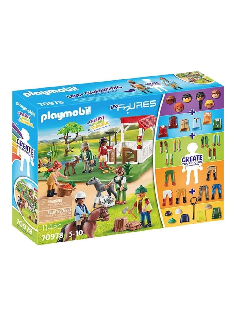 Playmobil 70978 : My Figures: Ranch équestre N/A - Kiabi
