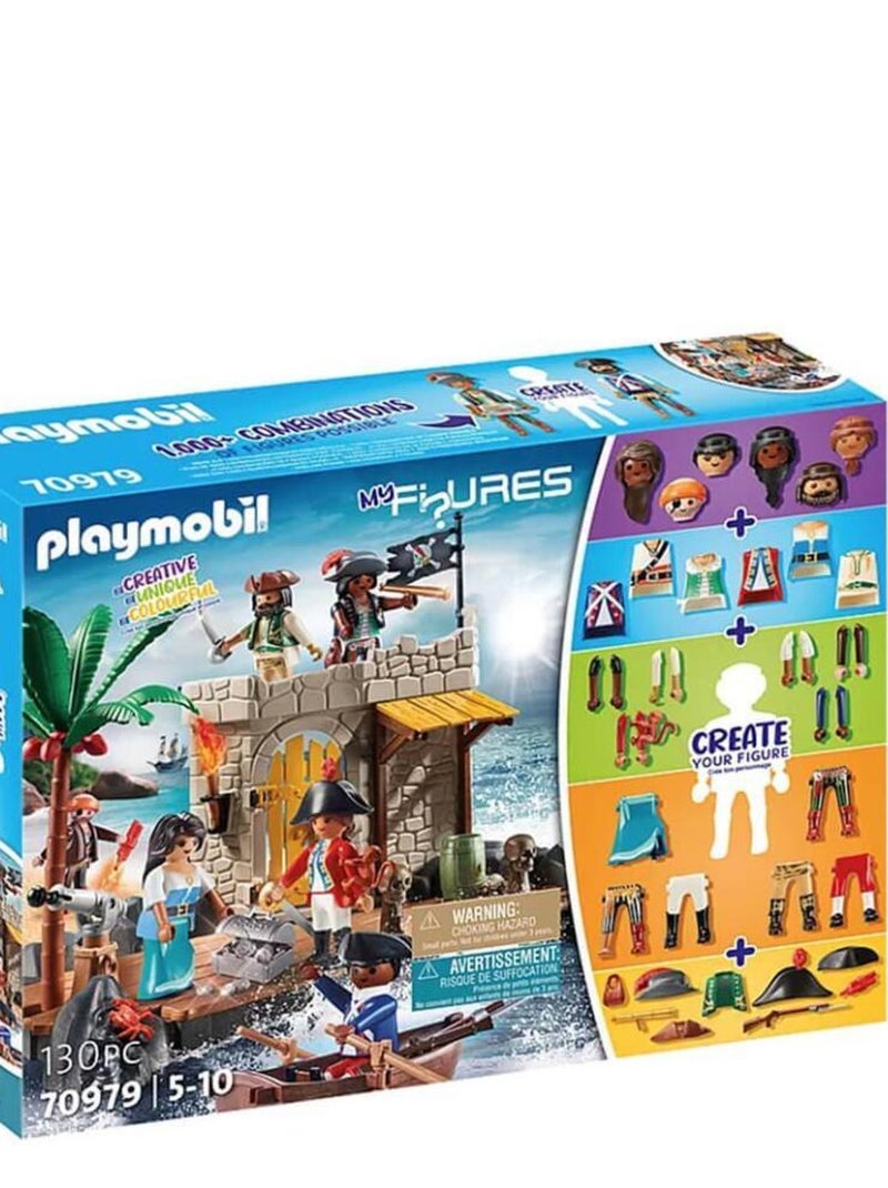 Playmobil 70979 : My Figures: Ilôt des pirates N/A - Kiabi