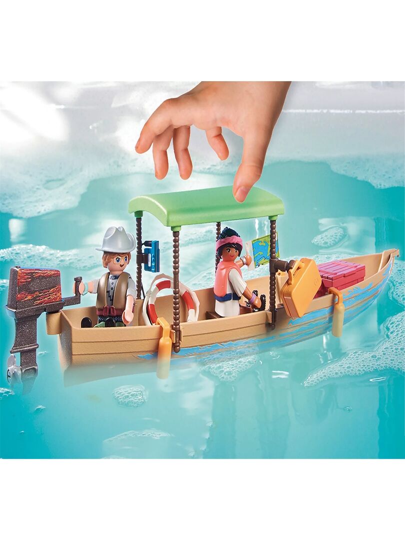 PLAYMOBIL Wiltopia 71010 - Viaje En Barco A Los Manatíes, Juguete Ecológico Para Niños De 4+ Años