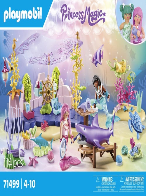 Playmobil 71499 - Princess Magic- Centre de Soin des sirènes pour Animaux Marins - Dès 4 Ans - Kiabi